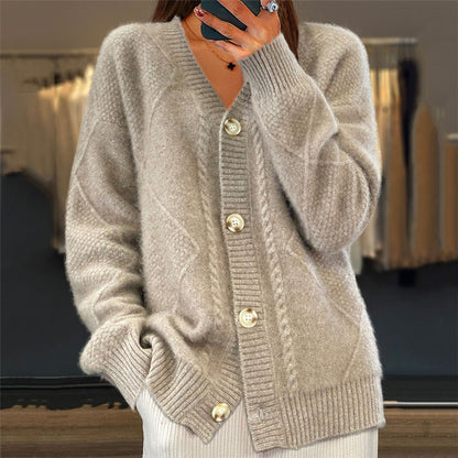 Cardigan tricoté à la mode